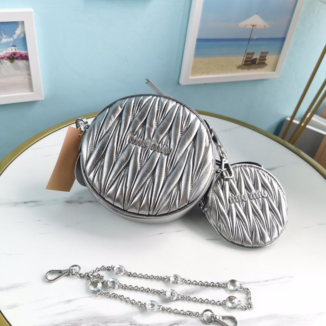 MIUMIU CROSSBODY BAG silver MIUMIU CROSSBODY BAG silver