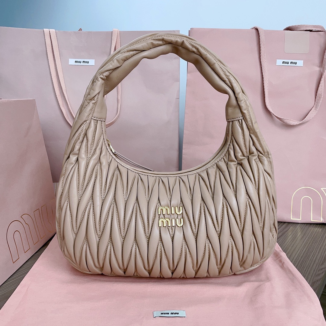 MIU MIU HANDBAG Khaki Apricot MIU MIU HANDBAG Khaki Apricot
