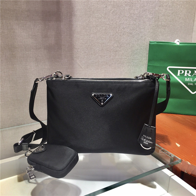 Prada Nylon Re-Edition 2000 Shoulder Bag Black 1BH046 Prada Nylon Re-Edition 2000 Shoulder Bag Black 1BH046