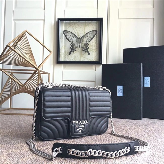 Prada Diagramme Leather Shoulder Bag (Varied Colors) Prada Diagramme Leather Shoulder Bag (Varied Colors)