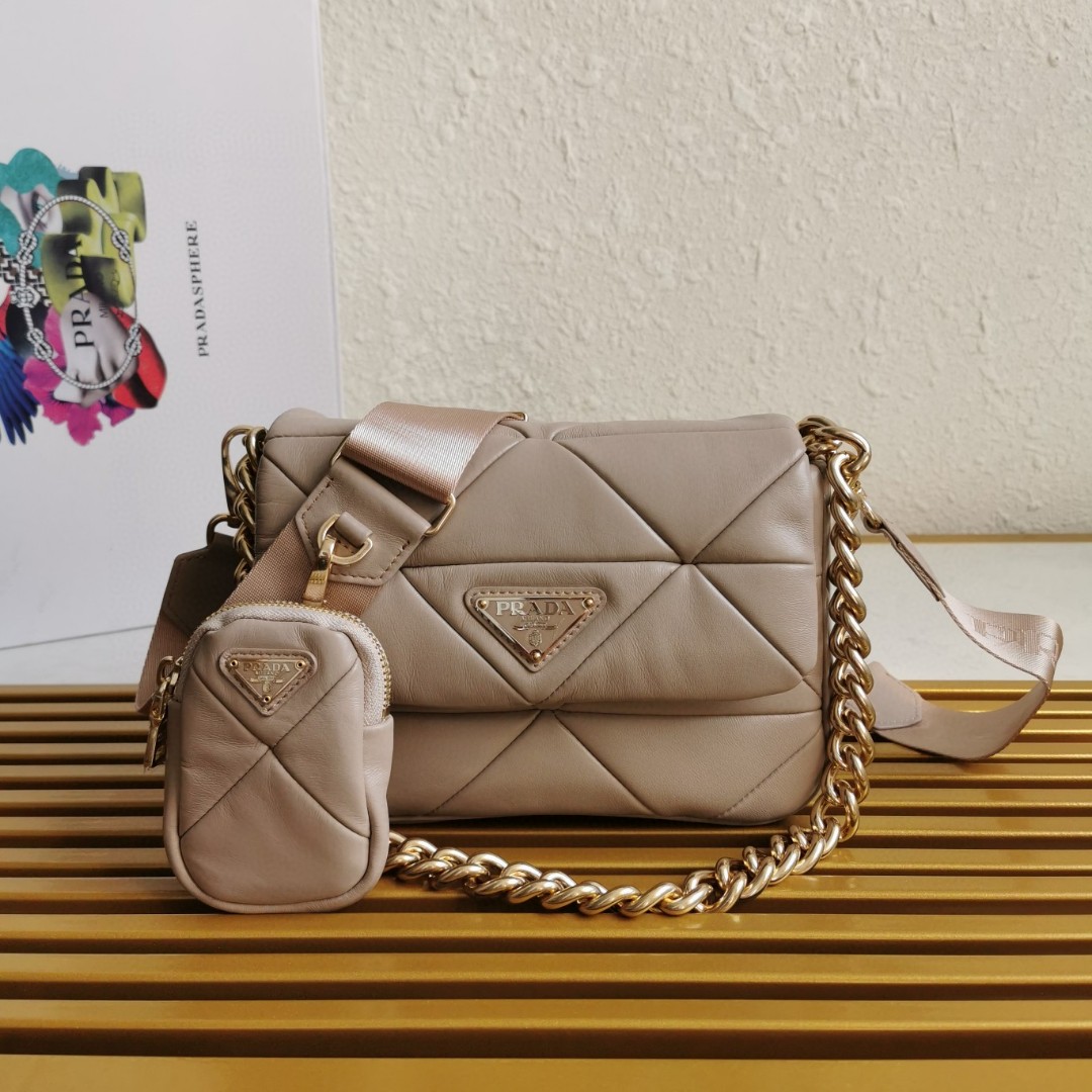PRADA CROSSBODY BAG MARIO pale gold PRADA CROSSBODY BAG MARIO pale gold