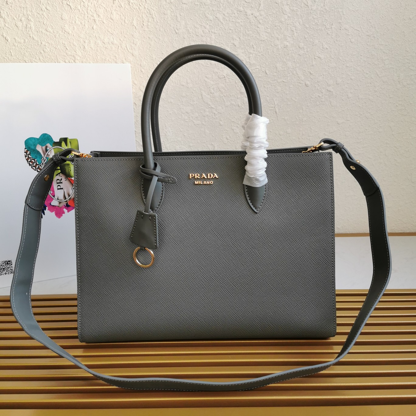 PRADA HANDBAG CLASSIC Gray PRADA HANDBAG CLASSIC Gray