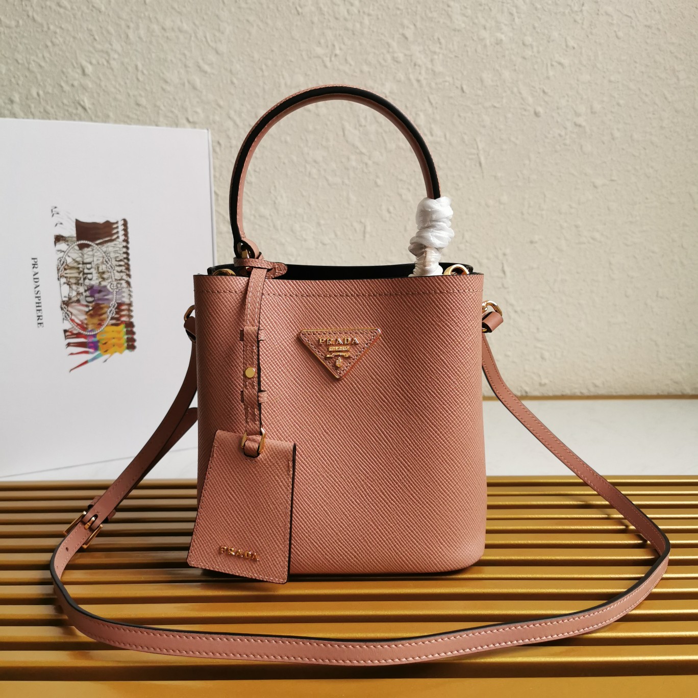 PRADA HANDBAG DOUBLE light pink PRADA HANDBAG DOUBLE light pink