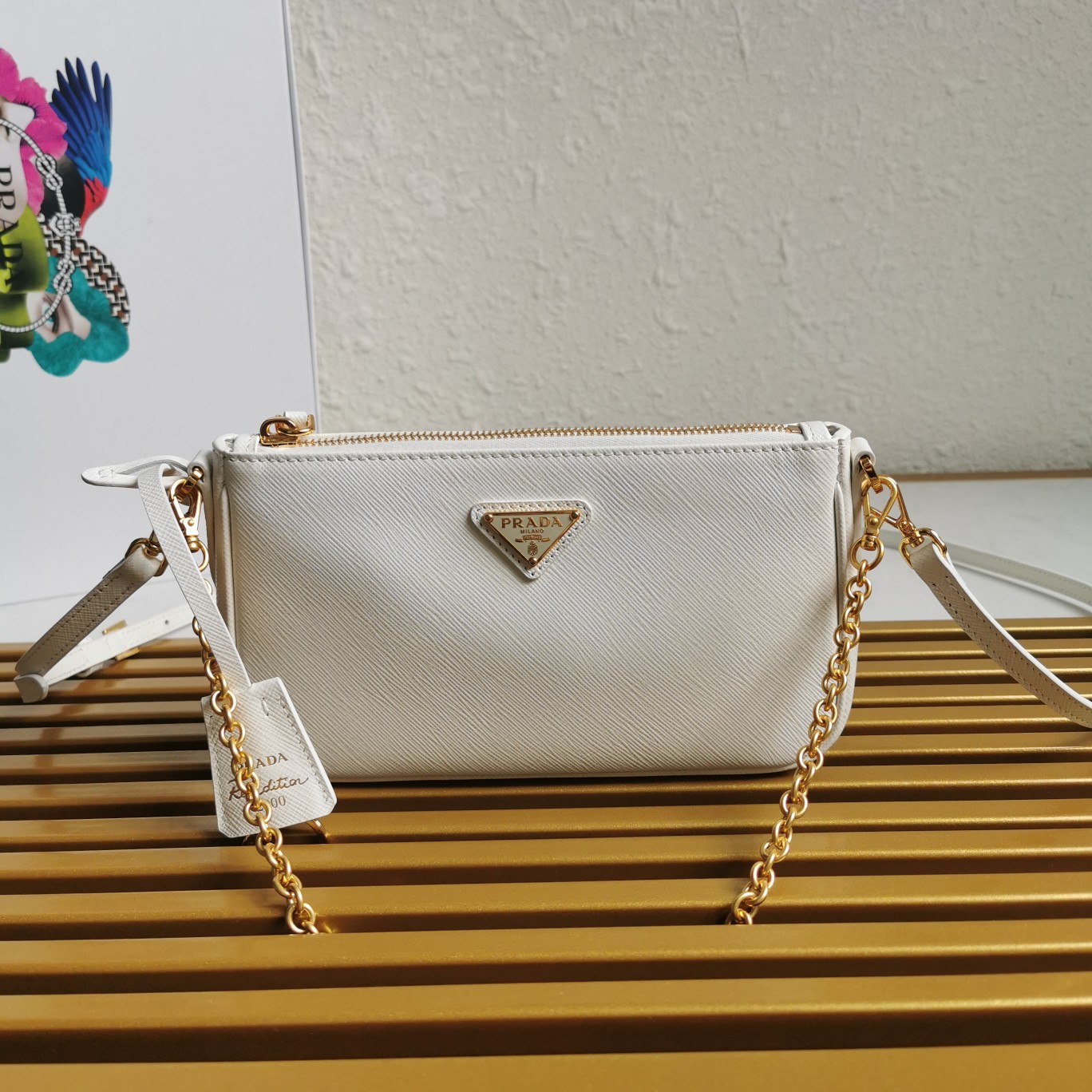 PRADA CROSSBODY BAG white PRADA CROSSBODY BAG white