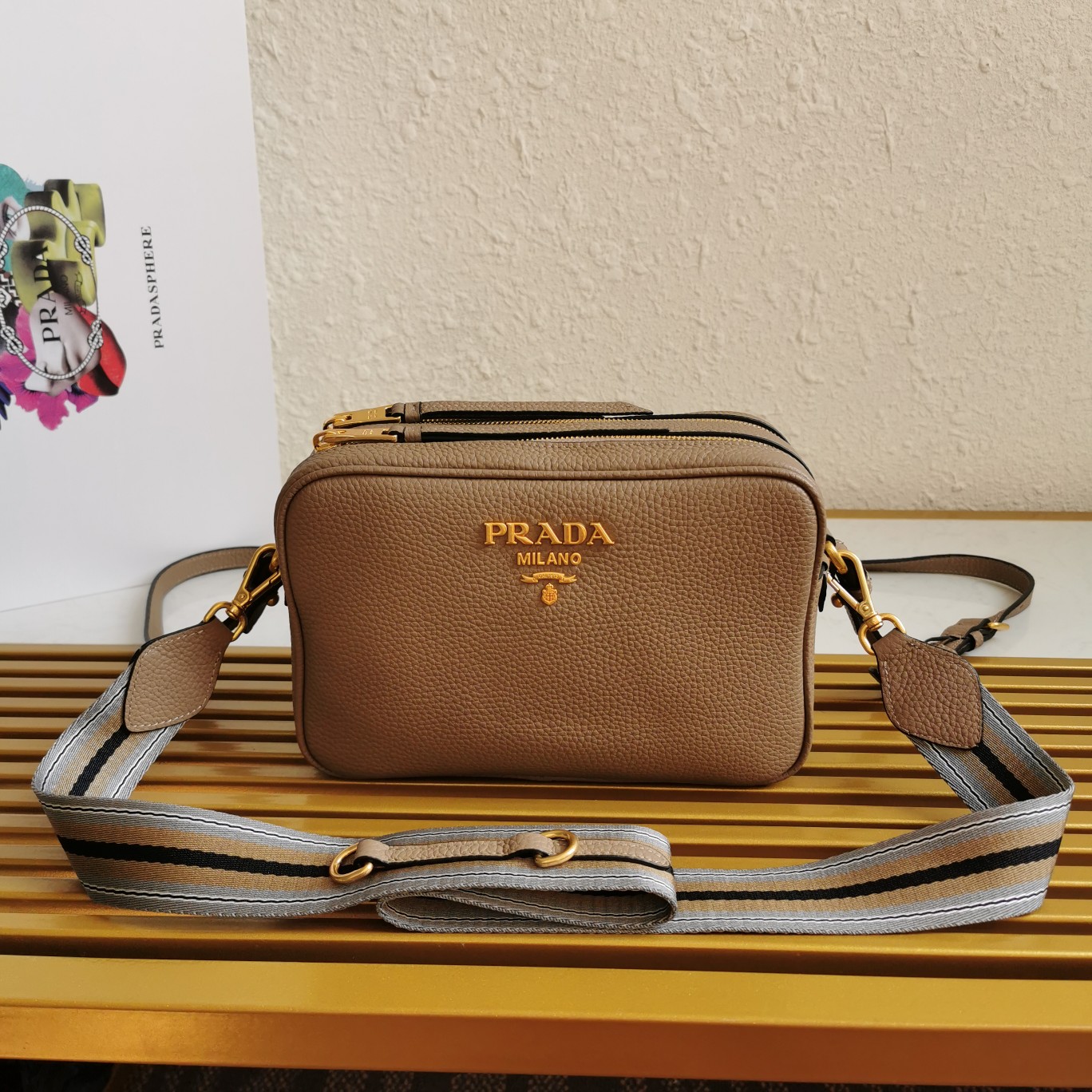 PRADA CROSSBODY BAG brown PRADA CROSSBODY BAG brown