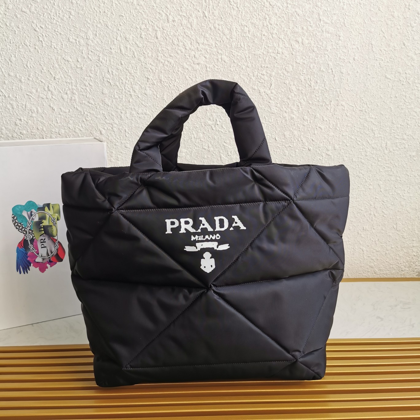 PRADA handbag tote BLACK PRADA handbag tote BLACK