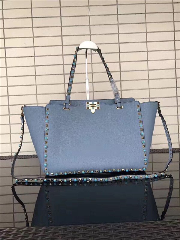 Valentino Rockstud Rolling Blue with turquoise stone Valentino Rockstud Rolling Blue with turquoise stone