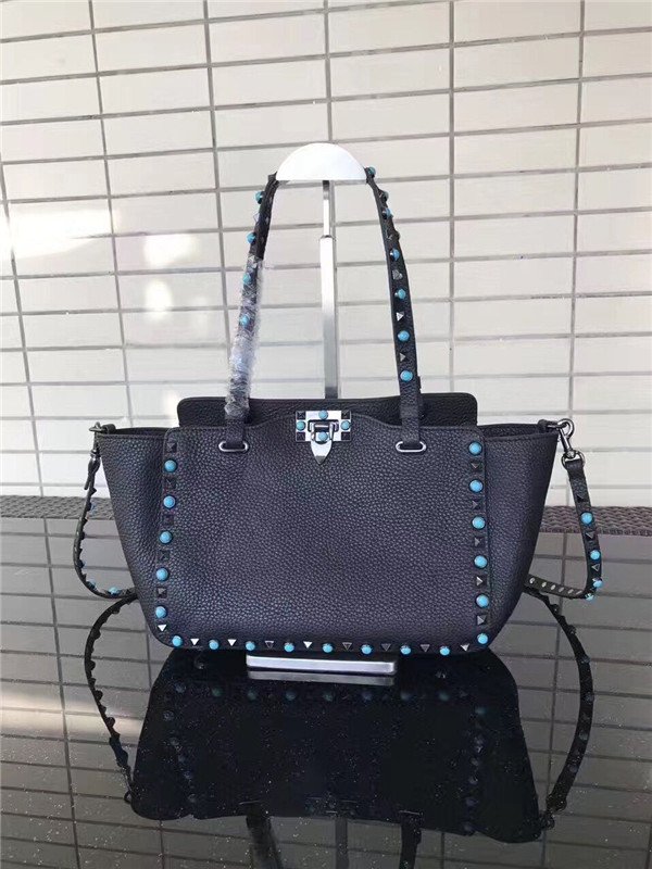 Valentino Rockstud Rolling Black with turquoise stones Valentino Rockstud Rolling Black with turquoise stones