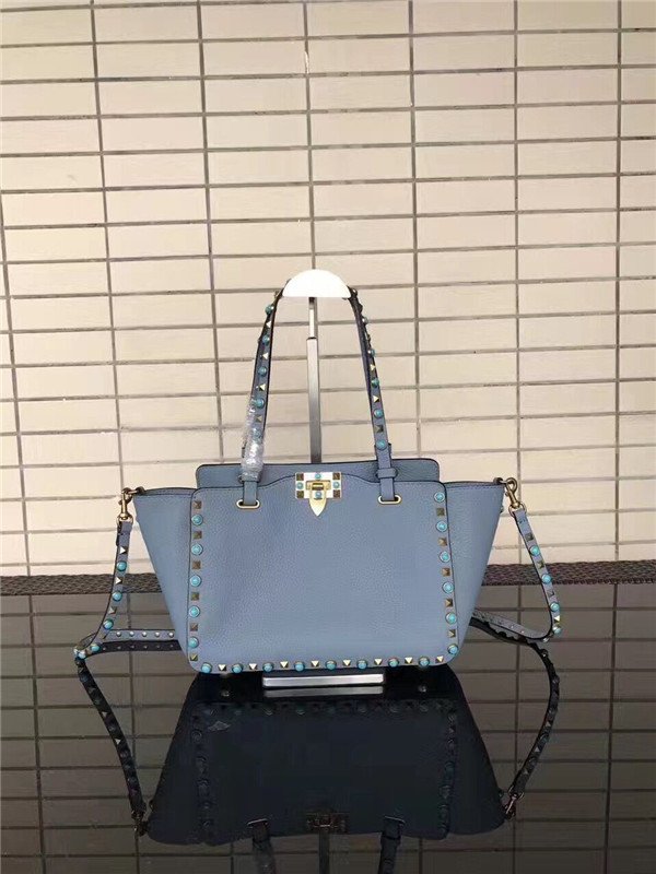 Valentino Rockstud Rolling Blue With Turquoise Stone Valentino Rockstud Rolling Blue With Turquoise Stone