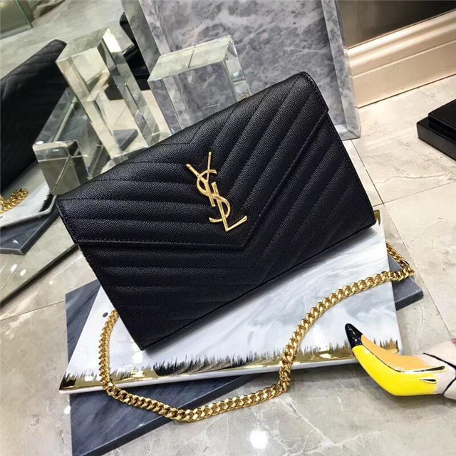 YSL Monogram Chain Wallet (Varied Colors) YSL Monogram Chain Wallet (Varied Colors)