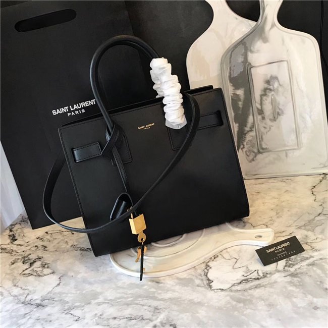 Yves Saint Laurent Classic Baby SAC DE JOUR Black Leather Yves Saint Laurent Classic Baby SAC DE JOUR Black Leather
