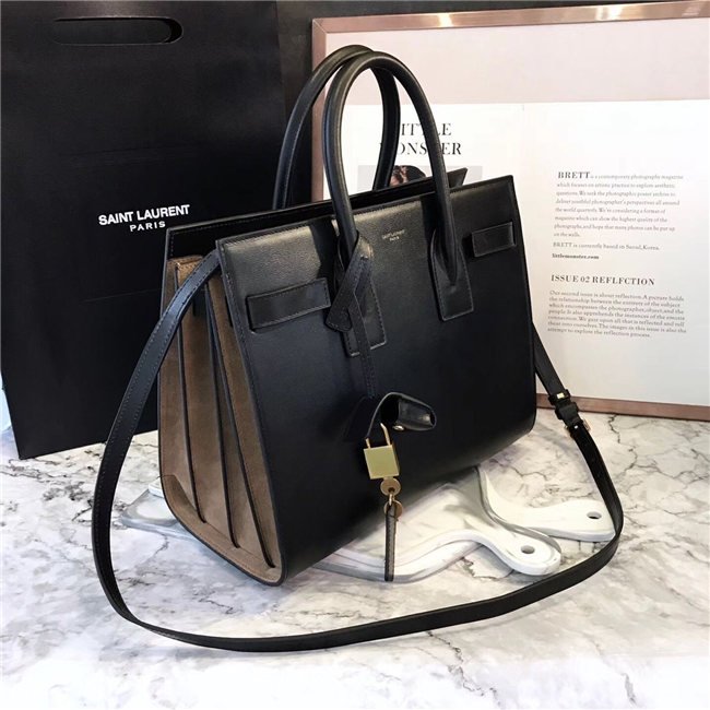 Yves Saint Laurent Classic Small SAC DE JOUR Black Leather Yves Saint Laurent Classic Small SAC DE JOUR Black Leather