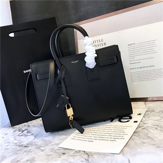 Yves Saint Laurent Classic Small SAC DE JOUR Black Leather Yves Saint Laurent Classic Small SAC DE JOUR Black Leather