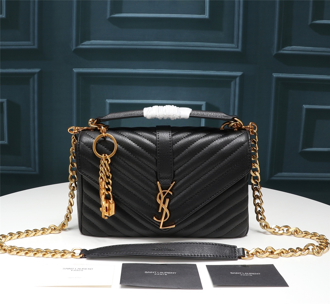 YVES SAINT LAURENT HANDBAG black YVES SAINT LAURENT HANDBAG black