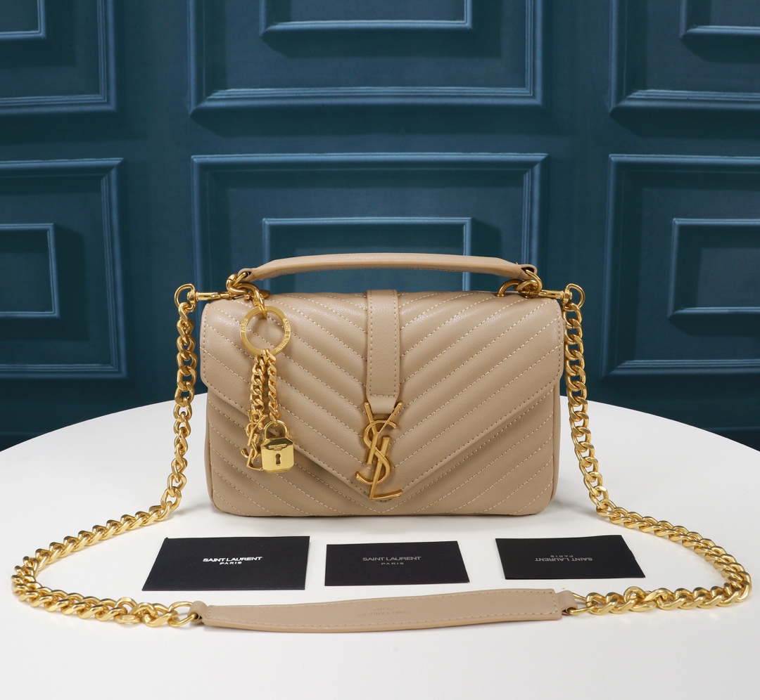 YVES SAINT LAURENT HANDBAG Pale yellow YVES SAINT LAURENT HANDBAG Pale yellow