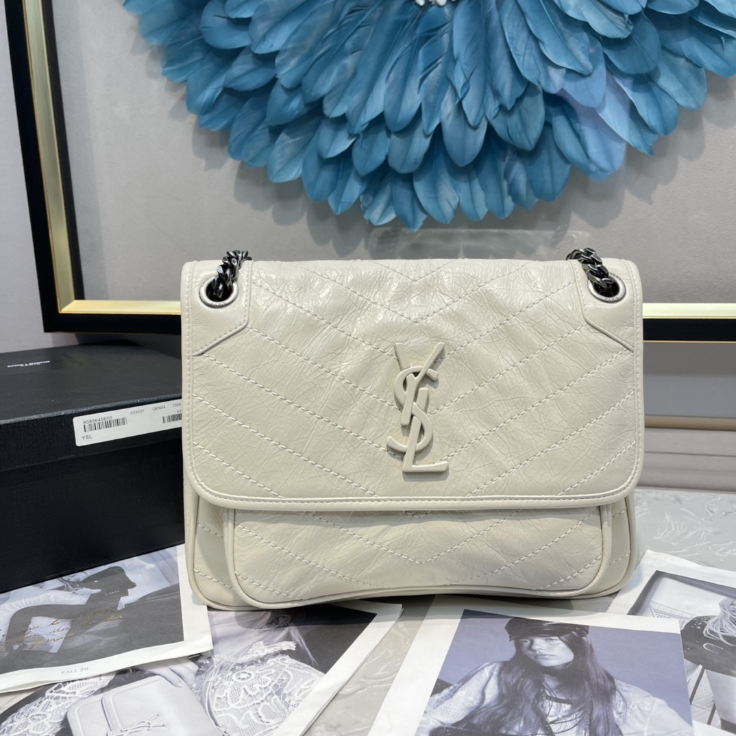 YVES SAINT LAURENF HANDBAG white YVES SAINT LAURENF HANDBAG white