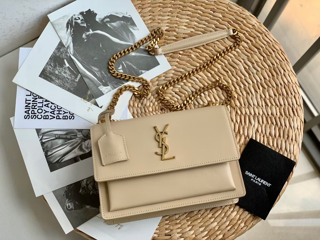 YVES SAINT LAURENT CROSSBODY BAG Light Yellow YVES SAINT LAURENT CROSSBODY BAG Light Yellow