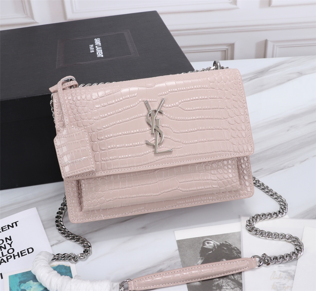YVES SAINT LAURENT CROSSBODY BAG pink YVES SAINT LAURENT CROSSBODY BAG pink