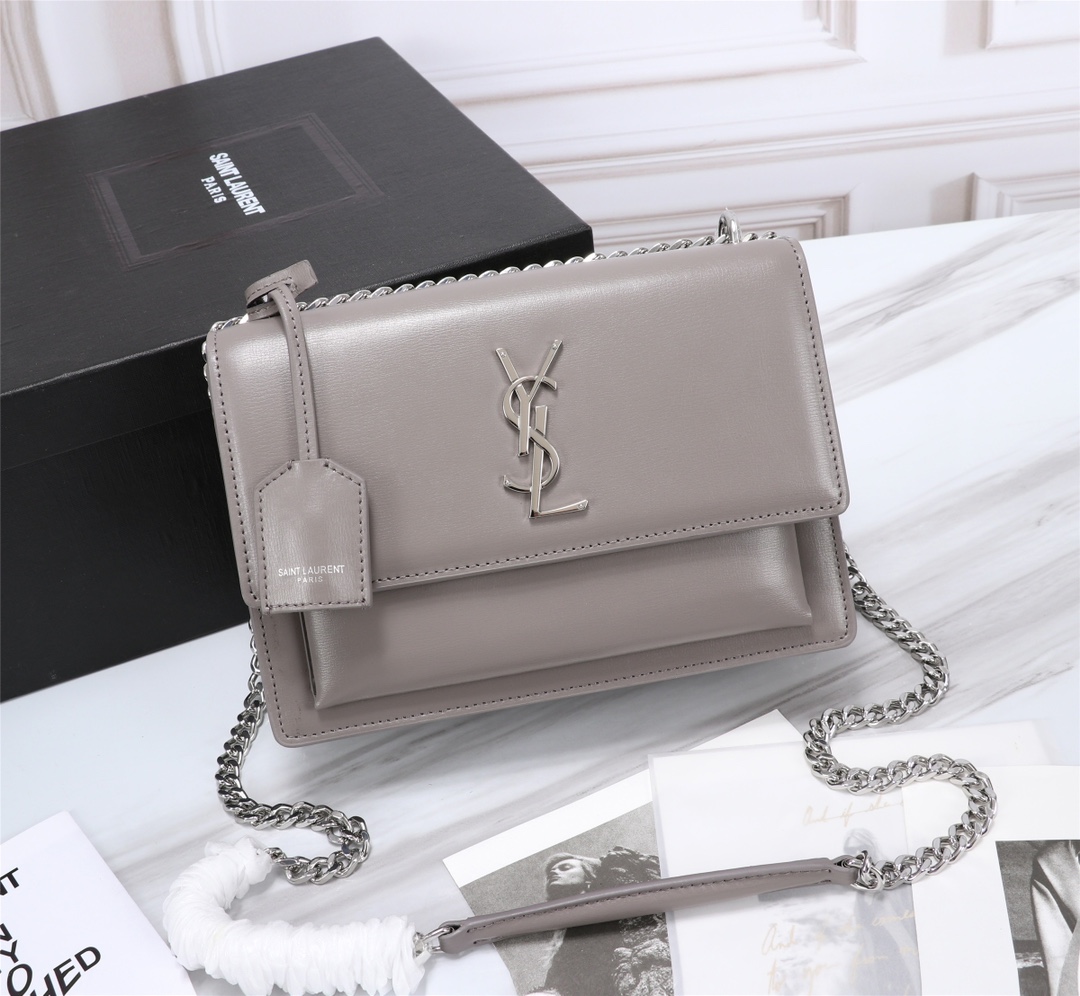 YVES SAINT LAURENF CROSSBODY BAG Gray YVES SAINT LAURENF CROSSBODY BAG Gray