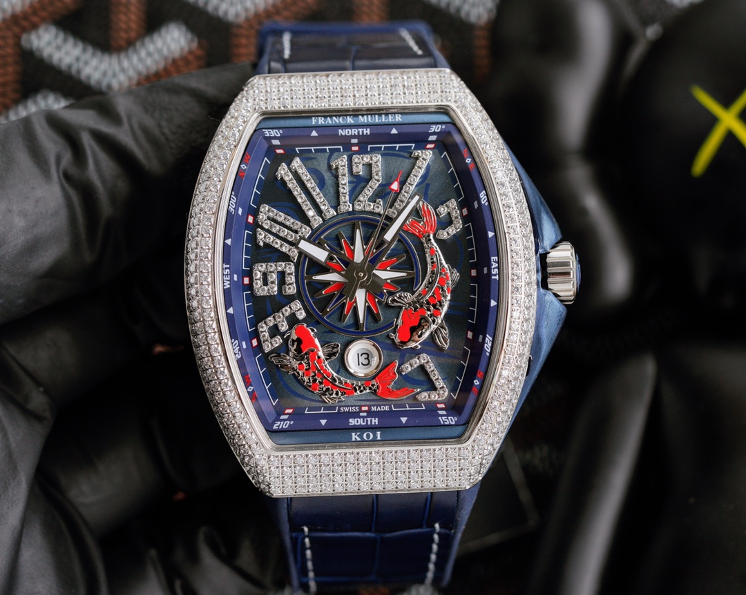 Franck Muller 54*44 Muller V45 SC DT Series Blue Yacht watch Franck Muller 54*44 Muller V45 SC DT Series Blue Yacht watch