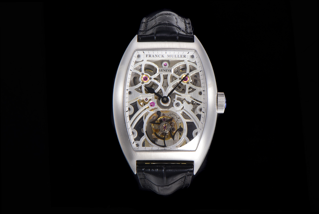 Franck Muller 55.3 * 39CINTR É E CURVEX series hollow tourbillon watch Franck Muller 55.3 * 39CINTR É E CURVEX series hollow tourbillon watch