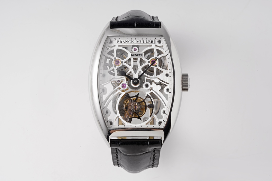 Franck Muller 55.3 * 39CINTR É E CURVEX series hollow tourbillon watch Franck Muller 55.3 * 39CINTR É E CURVEX series hollow tourbillon watch