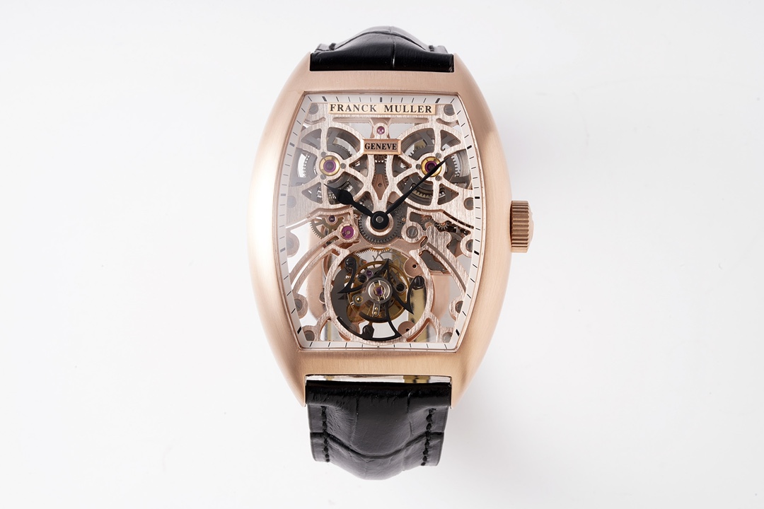 Franck Muller 55.3 * 39CINTR É E CURVEX series hollow tourbillon watch Franck Muller 55.3 * 39CINTR É E CURVEX series hollow tourbillon watch