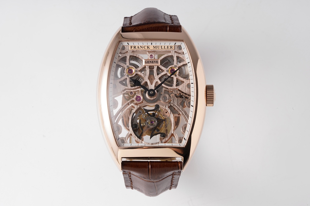 Franck Muller 55.3 * 39CINTR É E CURVEX series hollow tourbillon watch Franck Muller 55.3 * 39CINTR É E CURVEX series hollow tourbillon watch