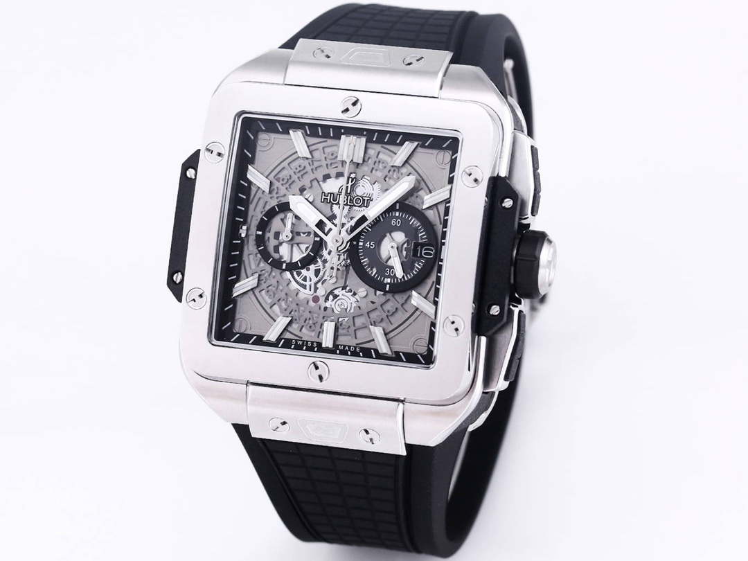 HUBLOT UBO Square Bang Unico Series Wristwatch HUBLOT UBO Square Bang Unico Series Wristwatch