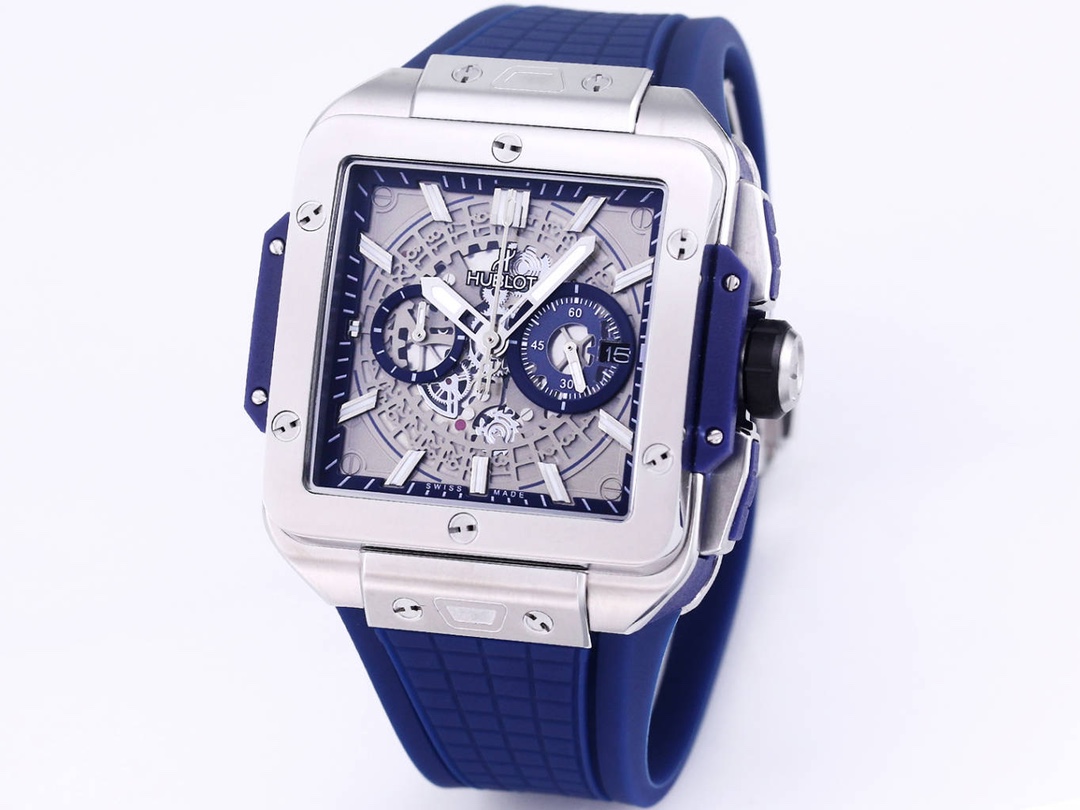 HUBLOT UBO Square Bang Unico Series Wristwatch HUBLOT UBO Square Bang Unico Series Wristwatch