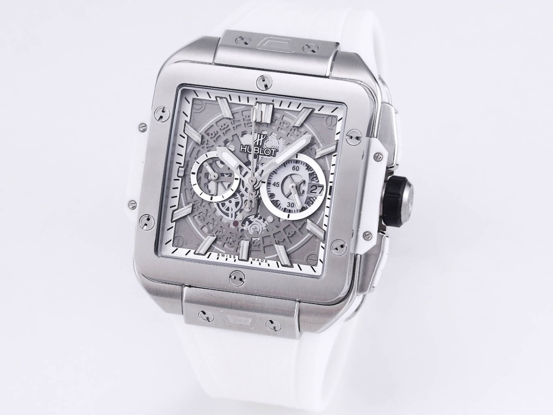 HUBLOT UBO Square Bang Unico Series Wristwatch HUBLOT UBO Square Bang Unico Series Wristwatch