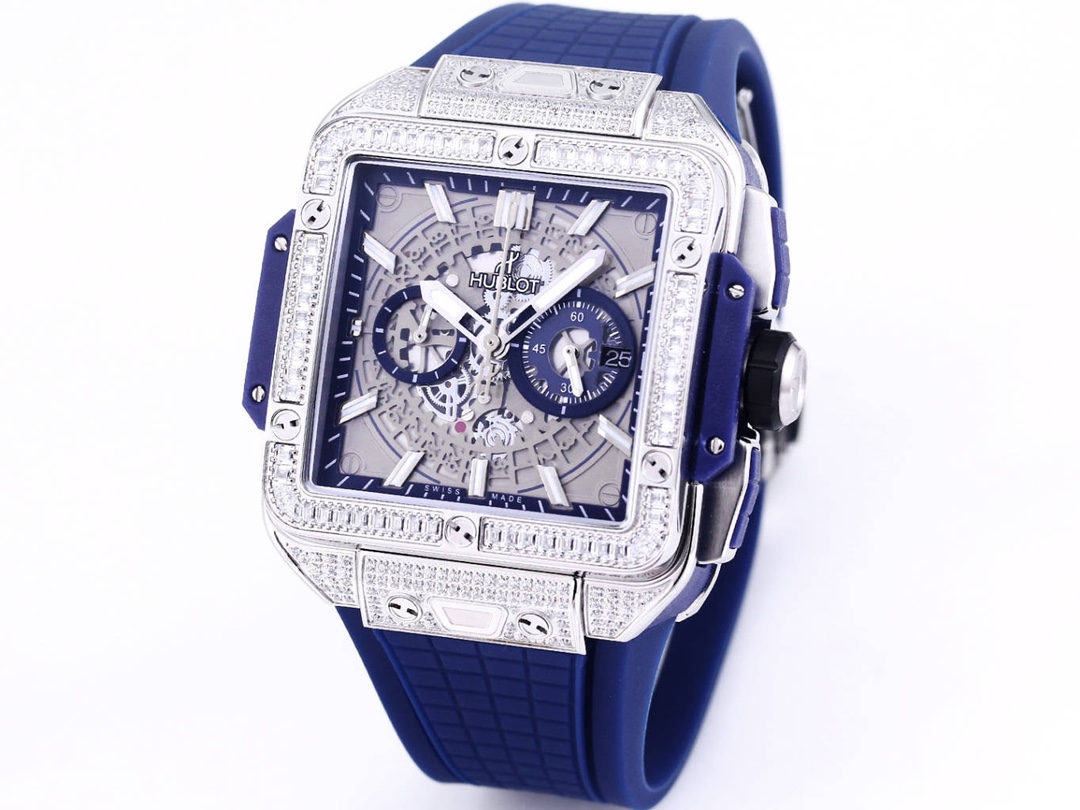 HUBLOT UBO Square Bang Unico Series Wristwatch HUBLOT UBO Square Bang Unico Series Wristwatch
