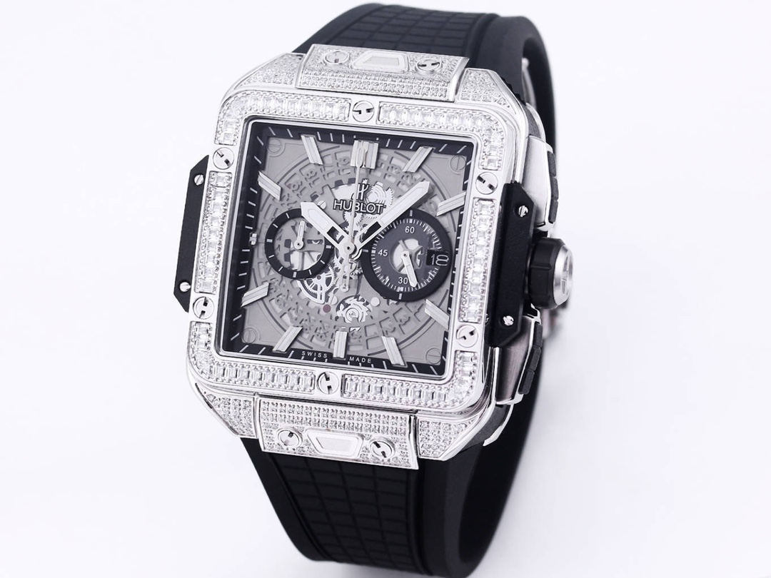 HUBLOT UBO Square Bang Unico Series Wristwatch HUBLOT UBO Square Bang Unico Series Wristwatch