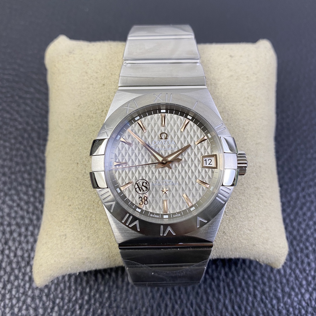 Omega Constellation Co-Axial 12310382103001 Steel Bracelet Men’s Mechanical Watch 38mm Omega Constellation Co-Axial 12310382103001 Steel Bracelet Men’s Mechanical Watch 38mm