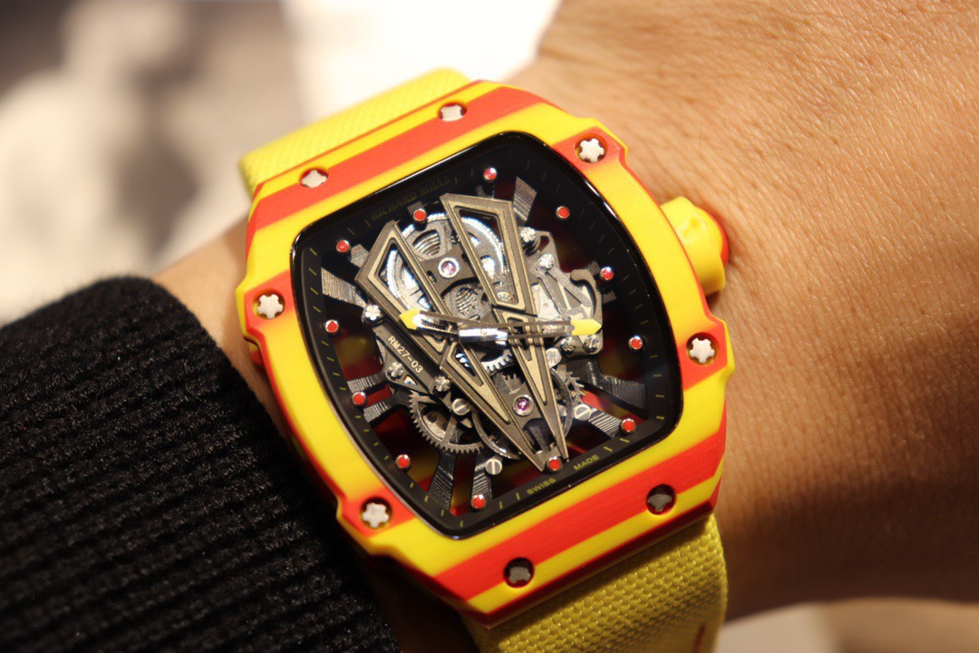 Richard Mille Men’s Collection RM27-03 Titanium and Gold Ultra-Light Tourbillon Mechanical Watch Richard Mille Men’s Collection RM27-03 Titanium and Gold Ultra-Light Tourbillon Mechanical Watch