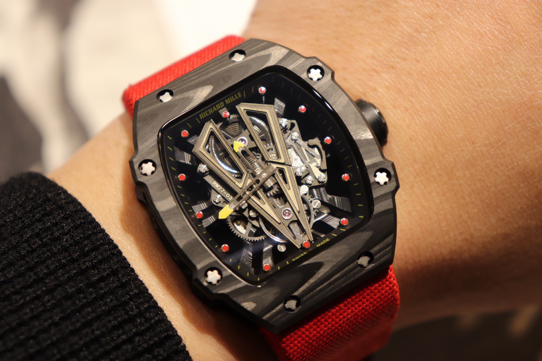 Richard Mille Men’s Collection RM27-03 Titanium and Gold Ultra-Light Tourbillon Mechanical Watch Richard Mille Men’s Collection RM27-03 Titanium and Gold Ultra-Light Tourbillon Mechanical Watch