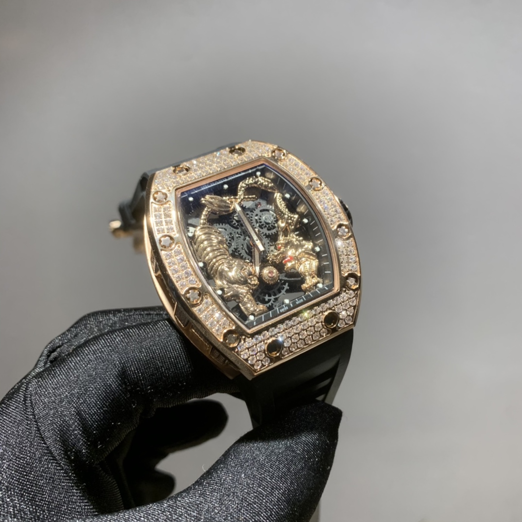 Richard Mille Ladies Collection RM 51-01 Tourbillon Tiger and Dragon – Michel Watch Richard Mille Ladies Collection RM 51-01 Tourbillon Tiger and Dragon – Michel Watch