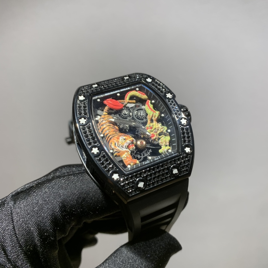 Richard Mille RM 51-01 Dragon and Tiger Fully Set Watch Richard Mille RM 51-01 Dragon and Tiger Fully Set Watch