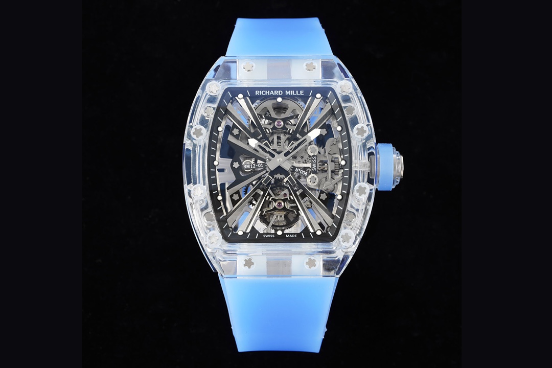 Richard Mille RM12-01 Tourbillon Sapphire Transparent Watch Richard Mille RM12-01 Tourbillon Sapphire Transparent Watch