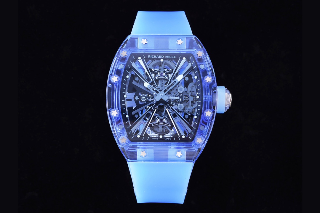 Richard Mille RM12-01 Tourbillon Sapphire Transparent Watch Richard Mille RM12-01 Tourbillon Sapphire Transparent Watch