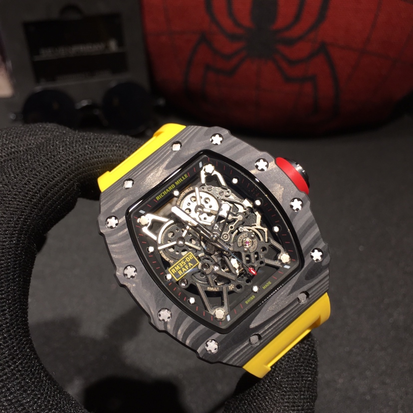 Richard Mille RM35-02 Top-Grade Carbon Fiber Series Watch Richard Mille RM35-02 Top-Grade Carbon Fiber Series Watch