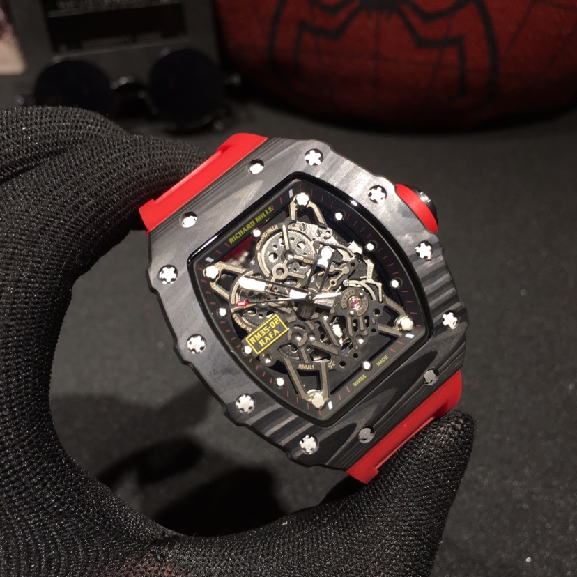 Richard Mille RM35-02 Top-Grade Carbon Fiber Series Watch Richard Mille RM35-02 Top-Grade Carbon Fiber Series Watch