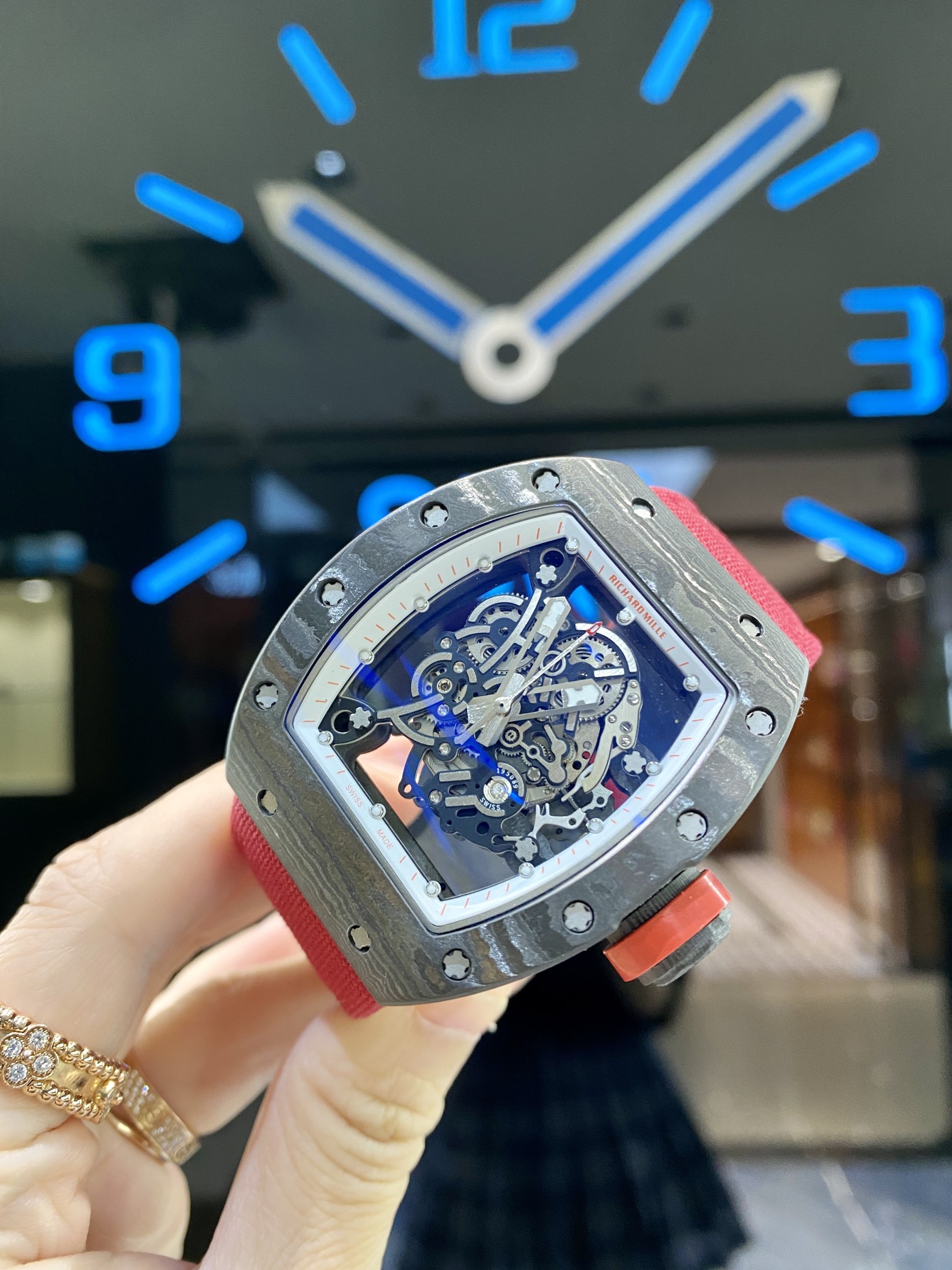 Richard Mille RM055 Canvas Strap Upgraded Edition Watch Richard Mille RM055 Canvas Strap Upgraded Edition Watch