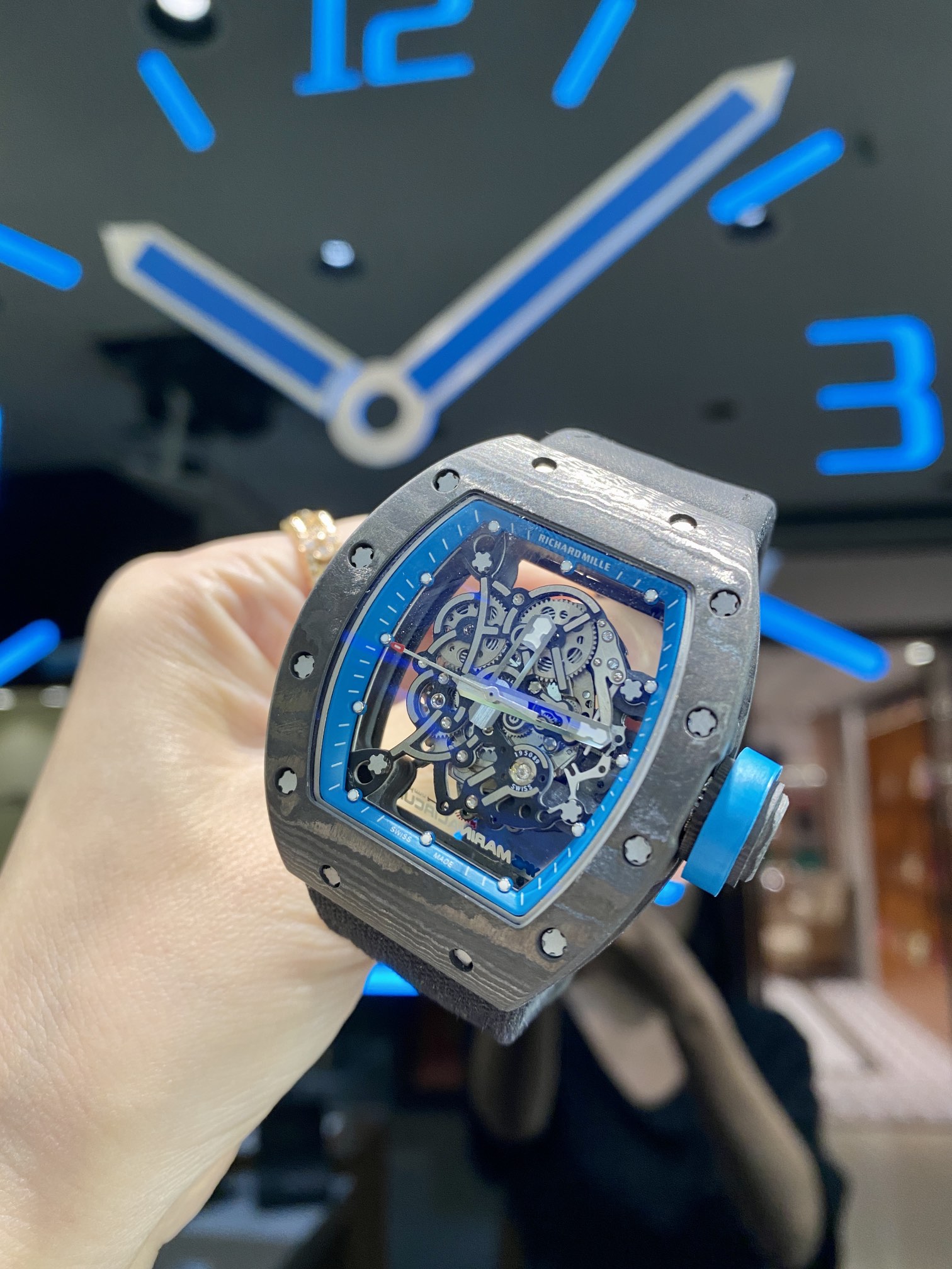 Richard Mille RM055 Canvas Strap Upgraded Edition Watch Richard Mille RM055 Canvas Strap Upgraded Edition Watch