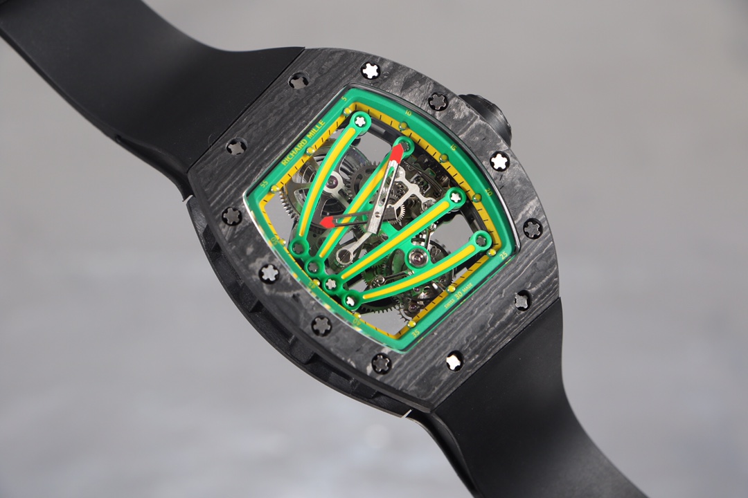 Richard Mille RM59-01 Carbon Fiber Collection Tourbillon Green Lizard Watch Richard Mille RM59-01 Carbon Fiber Collection Tourbillon Green Lizard Watch