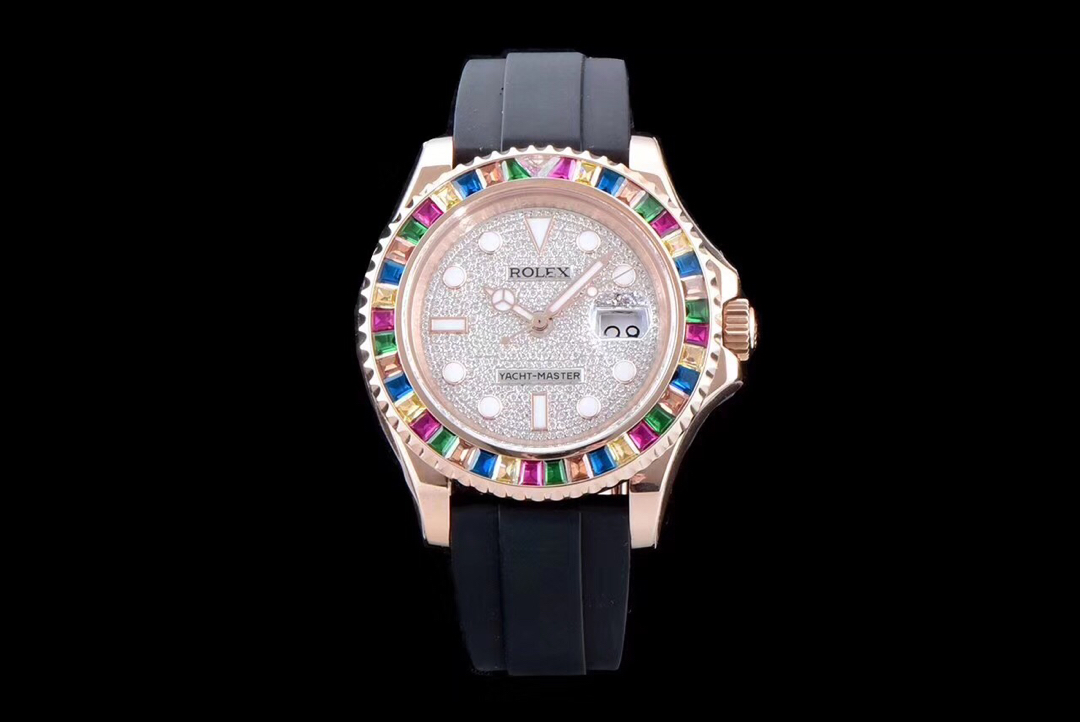 The Rolex Gold Yacht-Master, multi-color edition. The Rolex Gold Yacht-Master, multi-color edition.