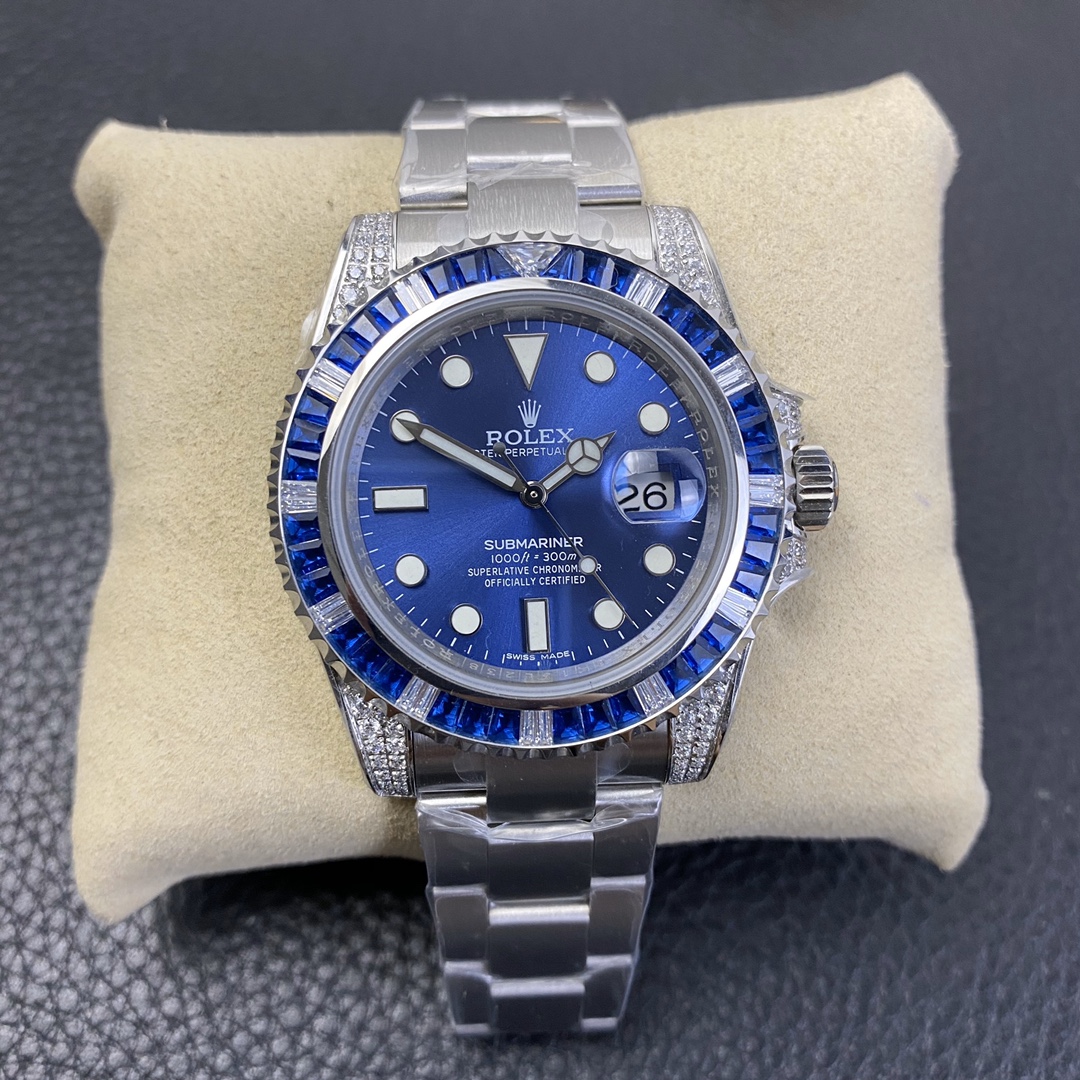 Rolex Submariner Series SUB Black Dial Diamond-set Customized Edition Rolex Submariner Series SUB Black Dial Diamond-set Customized Edition