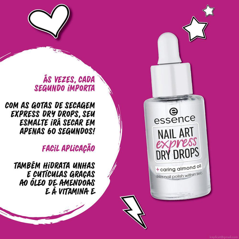Óleo Secante Essence Dry Drops 8 ml Óleo Secante Essence Dry Drops 8 ml