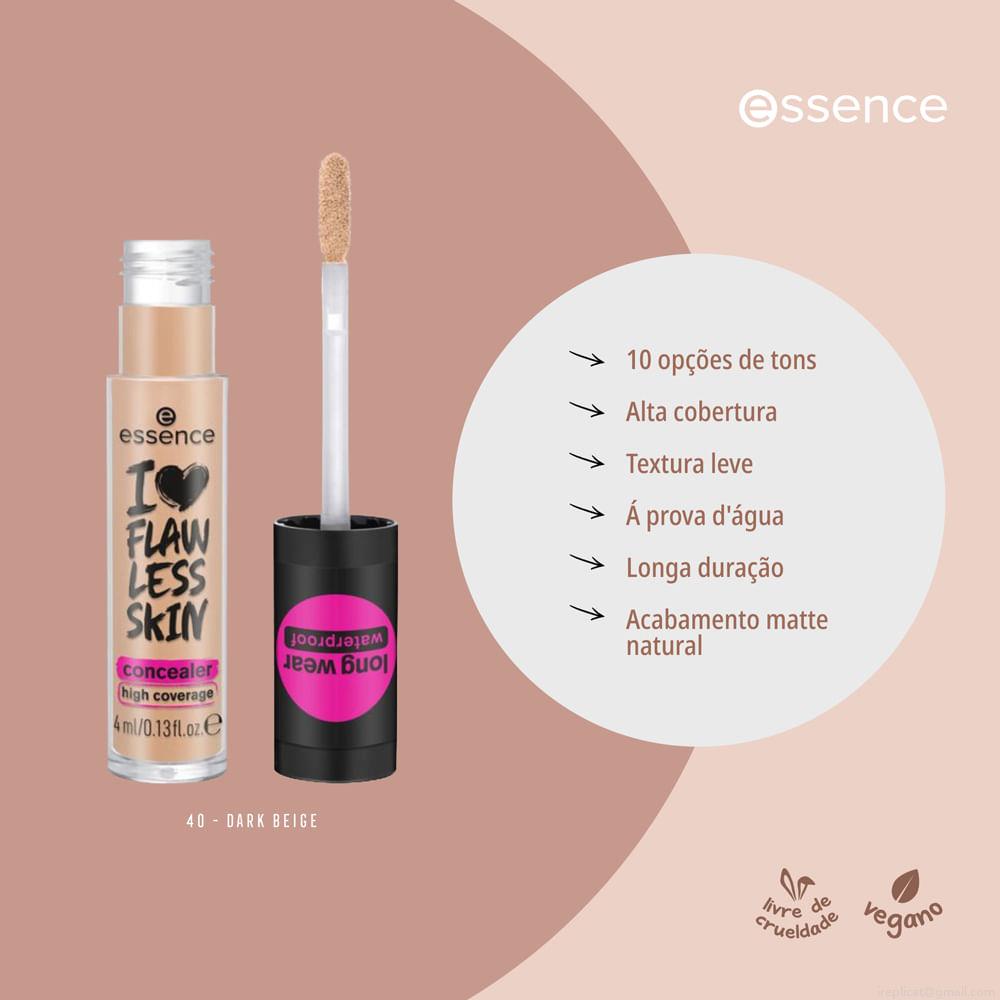 Corretivo Líquidoi Love Flawless Skin Essence 40 Dark Beige 4ml Corretivo Líquidoi Love Flawless Skin Essence 40 Dark Beige 4ml