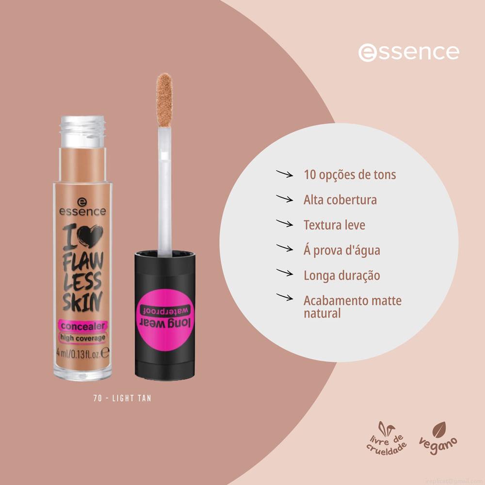 Corretivo Líquido I Love Flawless Skin Essence 70 Light Tan 4 ml Corretivo Líquido I Love Flawless Skin Essence 70 Light Tan 4 ml